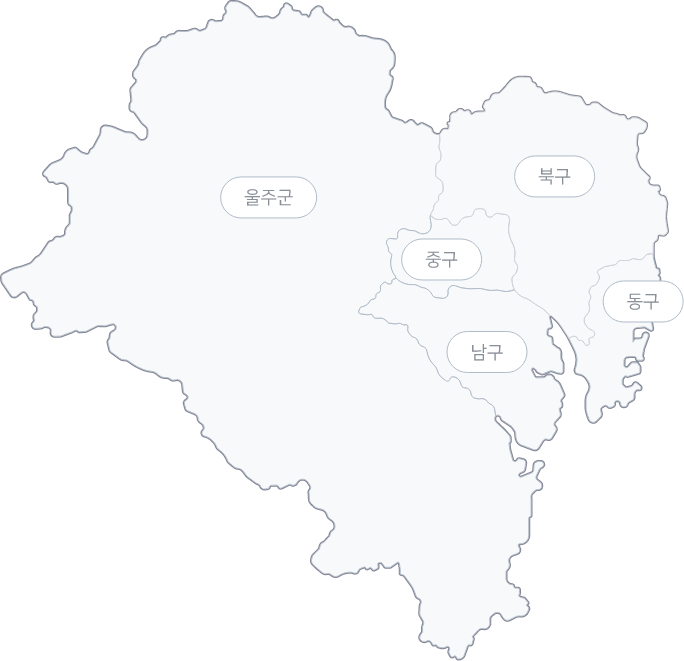 울산 지역별 육아종합지원센터 지도